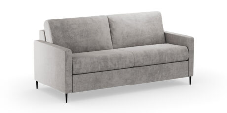 TORVI jako elegancka rozkładana sofa do spania na nóżkach, komfortowa dostawka hotelowa z materacem do wnętrz premium.